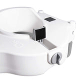 Bottom view of the Vaunn Toilet Safety Seat with Handles and Lock
