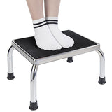 Person Standing on top of the Vaunn Foot Step Stool (No Handle)