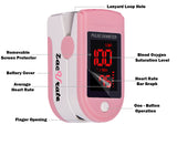 Zacurate 500DL Pro Series Fingertip Pulse Oximeter (Blushing Pink) - Med Shop and Beyond