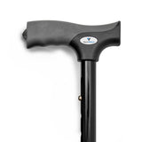 Vaunn Medical Easy Grip™ Height Adjustable Folding Cane/Walking Stick with Strap/Pouch- Compact, Portable, and Safe Walking Assistant- Non-Slip Grip Handle- Glow Tip