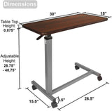 Medical Cart Overbed Table for Handicapped/Disabled