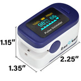 Zacurate 500B-B Wireless Bluetooth Fingertip Pulse Oximeter, Blood Oxygen Monitor with Free App, SpO2, Plethysmograph, and Perfusion Index Finger Oxygen Sensor