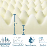 Eggcrate Mattress Pad/Topper for Handicapped/Disabled