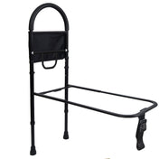 Vaunn Medical Adjustable Bed Assist Rail Handle and Hand Guard Grab Bar (Black)