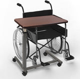 Vaunn Medical Adjustable Overbed Bedside Table With Wheels (Hospital, Clinic and Medical Organization Use)