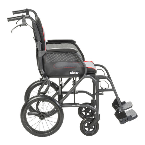 Ultralight Transport Wheelchair 18x16"
