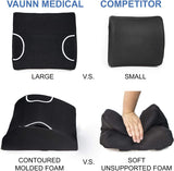 Vaunn Medical Lumbar Back Support Cushion Pillow with Removable Firm Insert - Beyond Med Shop