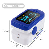 Zacurate 500B Deluxe Fingertip Pulse Oximeter Blood Oxygen Saturation Monitor - Med Shop and Beyond