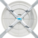 Bottom view of the Vaunn Medical Rotating Shower Tub Stool (360-degree swivel)