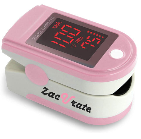 Zacurate 500DL Pro Series Fingertip Pulse Oximeter (Blushing Pink)