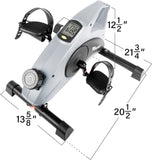 Dimensions of the Vaunn Medical Premium Digital Pedal Exerciser