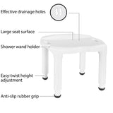Features of the Vaunn Medical Tool-Free Assembly Spa Bathtub Adjustable Shower Chair, Bath Seat and Tub Bench