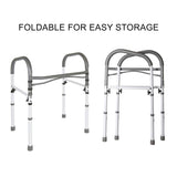 Toilet Safety Frame Rail Folds Easily for Storage