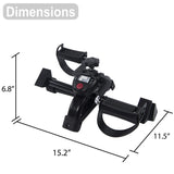 Dimensions of Vaunn Medical Folding Pedal Exerciser