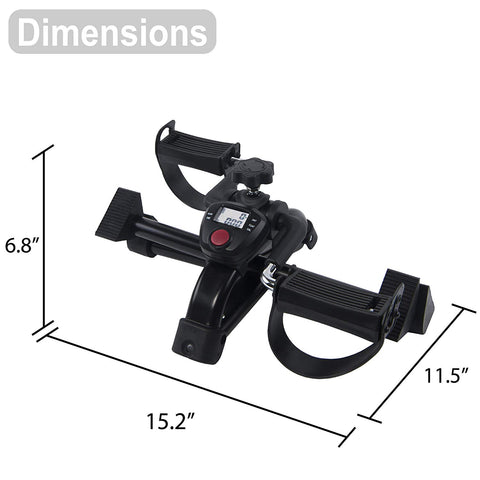 pedal trainer Vaunn Under Desk Bike Pedal Exerciser Ergometer with LCD Display