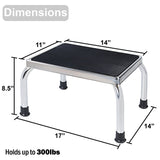 Dimensions of the Vaunn Foot Step Stool (No Handle)