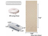Dimensions of Air Mattress, Electric Pump and Connecting Hose
