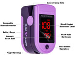Zacurate 500DL Pro Series Fingertip Pulse Oximeter (Royal Purple) - Med Shop and Beyond