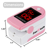 Zacurate 500DL Pro Series Fingertip Pulse Oximeter (Blushing Pink) - Med Shop and Beyond